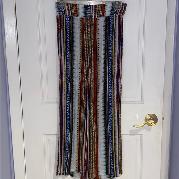 Dress Barn Wide Leg Print Pants - Picture 2 of 3